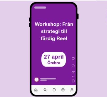 bild med budskap om workshop