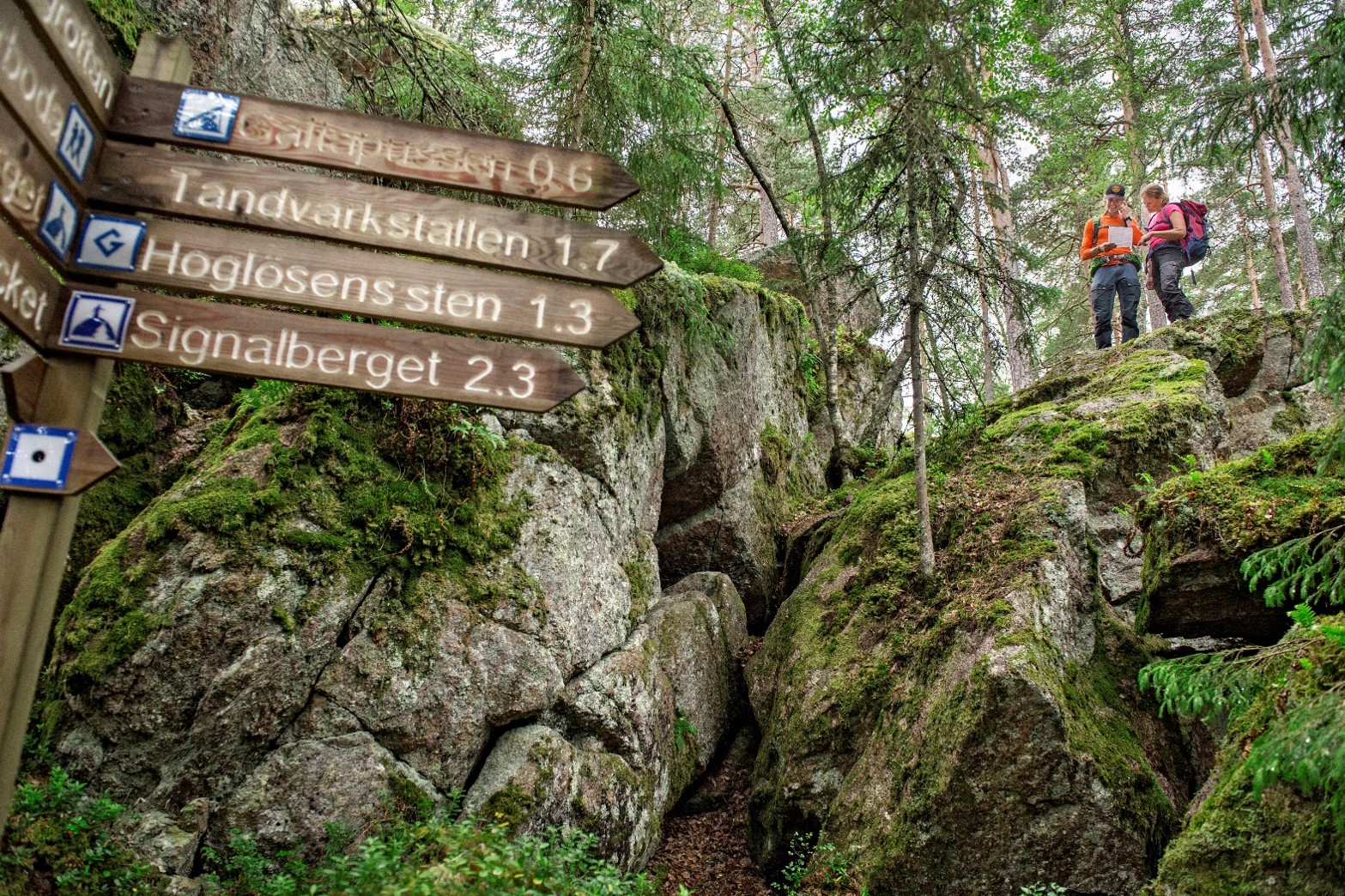 Vandrare på Bergslagesleden i Örebro län